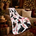thumbnail image 3 of Adorable Dachshund Theme Pink Hearts Dog Lover, Playful Pet Portrait Pattern, Warm Flannel Blanket for Living Room and Reading Nook, Dog Lovers Friendship Gift, Pet Lover Home Decor, 3 of 9