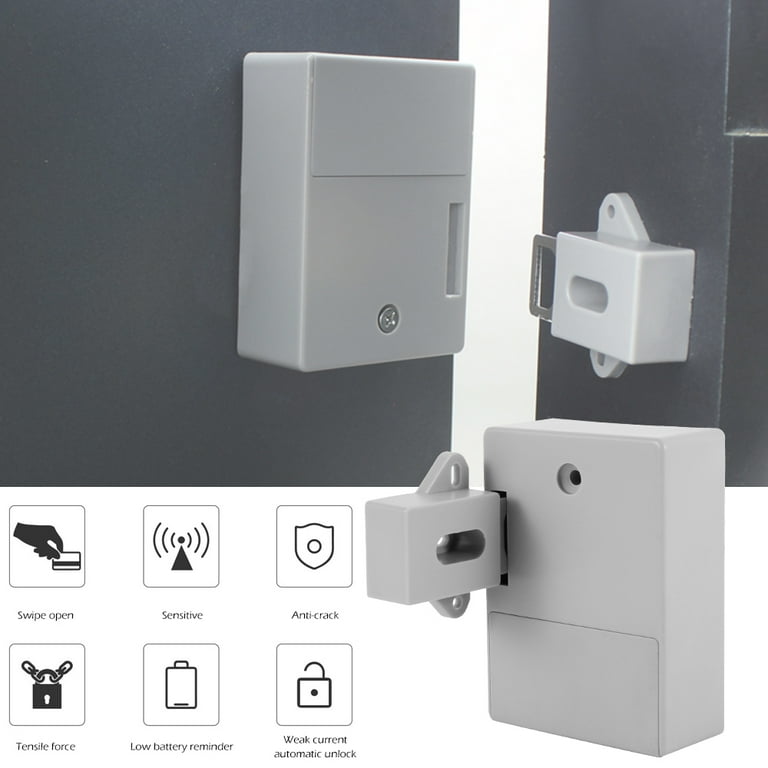 RFID Electronic Hidden Cabinet Lock DIY Free Opening Intelligent Sensor  Closet Wardrobe Shoe Drawer Cupboard Pantry