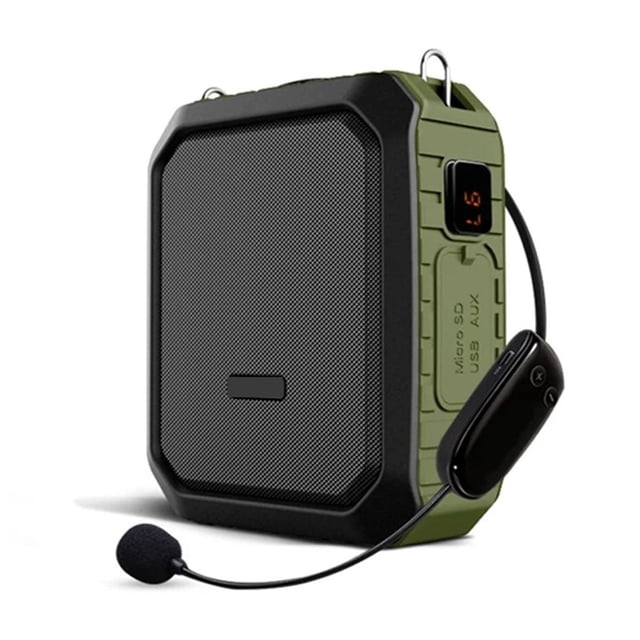 Portable Voice Amplifier With Wireless Microphone For Teachers IPX5 Waterproof Speaker 4400mAh Power Bank M800 ,No Screeching Distortion