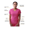thumbnail image 3 of Adar Pro Core Classic  Scrub Set For Women - Tailored V-Neck Scrub Top & Tailored Yoga Scrub Pants, 3 of 7