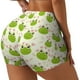 thumbnail image 1 of Fotbe Green Frog Shorts Sin Costuras – Shorts Deportivos de Cintura Alta para Mujer, Elásticos para Gimnasio, Yoga, Running o Ciclismo-Medium, 1 of 8