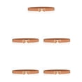 thumbnail image 2 of Decodeary Mode Ceinture Simple Style Universel Étroit Manteau Valentines Jour Brun 5Set, 2 of 6