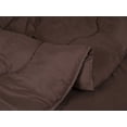thumbnail image 3 of Pinook Home - 100% microfiber polyester 400 GSM Luxury Reversible Comforter Set, Deep Mahogany- 3Pcs, 3 of 3