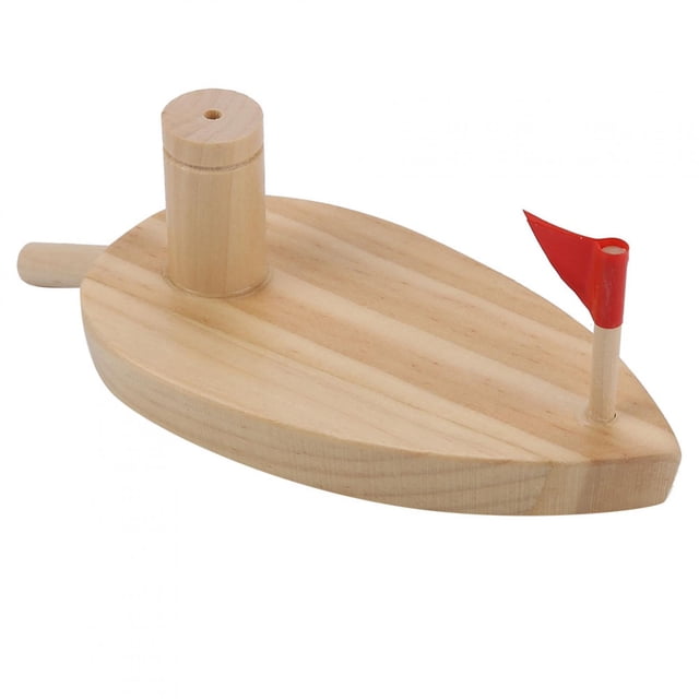 Juguete de baño, barco de madera propulsado por globos, juguete de baño para bebés, juguetes de baño para niños, materiales ecológicos