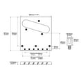 thumbnail image 3 of Electric Guitar Bridge, Single Coil Pickup, Stable Sound With Easy Installation For TL Electric Guitar, 3 of 8