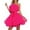 Hot Pink_002, variant on European Style Tube Top Mesh Elegant Bow Tie Tutu Party Dress for Women Fashionable Layered Attire Black XXL