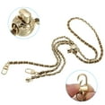 thumbnail image 3 of Uxcell 47 Inch Purse Chain Strap, Adjustable Handbag Chains Shoulder CrossBody Replacement for Bags, Coffee/Light Gold, 3 of 6