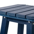 thumbnail image 6 of Costaelm Paradise 24" Outdoor Patio HDPE Square Counter High Backless Bar Stool, Navy Blue, 6 of 8
