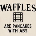 thumbnail image 2 of CafePress - Waffles Are Pancakes With Abs Tote Bag - Unisex Canvas Tote Bag, Beige, 1-Piece, 2 of 6