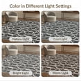 thumbnail image 7 of ODIKA 6'x9' Ivory Geometric Handwoven Design Washable Area Rug Contemporary Abstract Pattern for Interiors Non-Slip, Easy Care, for Family Room, Living Mater Bedroom, 7 of 7