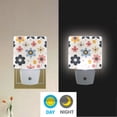thumbnail image 2 of Yayeee LED Plug in Night Light for The Home with Auto Dusk to Dawn Light Sensors, 2 Pack, Beige Retro Flower, 2 of 6