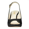 thumbnail image 4 of YDN Women Fashion High Heels Pumps Peep Toe Platform Block Slingback Sandals Shoes Size 7 Black, 4 of 5