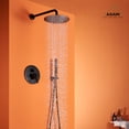 thumbnail image 3 of Boyel Living 10 inch Luxury 2-in-1 Shower System Wall Mount Round Rain Shower Faucet with Handheld Shower, 3 of 8