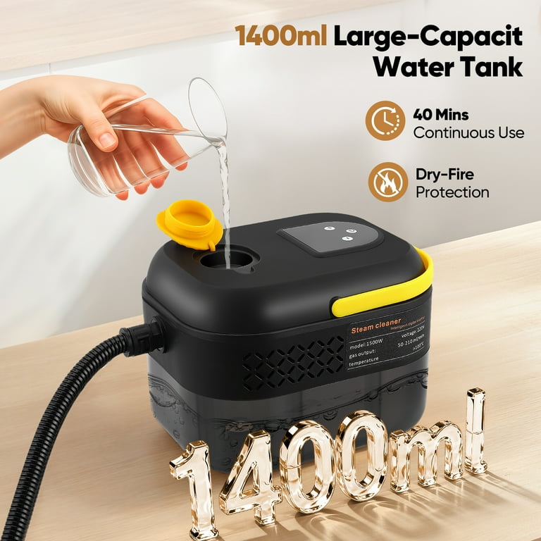 ALILYY Handheld Steam Cleaner for Home,Steamer for Cleaning,47.3oz