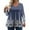 Blue, variant on Plus Size Womens Tops 4x-5x Fall Tunic Tops V Neck Floral Print Long Sleeves Tee Dressy Casual Tee Shirts 5x Women Plus Size Clothing Black 4XL