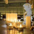 thumbnail image 4 of Flameless Candles - 12 Rechargeable LED Heat Candles with Flaming Effect + 12 Frosted Cups - Comes with Charging Base, 4 of 4