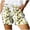 shorts 126#Yellow, variant on WAYUTE Womens Shorts Drawstring Stylish Prints Elastic Waist Pockets Lightweight Beach Holiday Shorts Casual Loose Fit Summer Dailywear