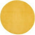 thumbnail image 3 of Noursion Essentials Solid Contemporary Yellow 4' x Round Area Rug, (4' Round), 3 of 12