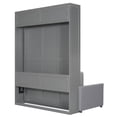 thumbnail image 7 of Queen Size Murphy Bed with Cushion, Solid Wood Mobile Cabinet Bed Wall Bed Storage Bed, Can be Folded into a Cabinet/Sofa, Suitable for Bedroom Home Office or Small Room, Gray, 7 of 7
