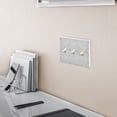 thumbnail image 6 of Dailycode Light Switch Plate Covers 3 Gang Wall Plate Plastics Outlet Covers for Kitchen Home Office Decor White and Light Gray Triangular, 6 of 8