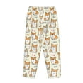 thumbnail image 5 of Naloa Cartoon Corgi Print Women’s Ultra-Soft Comfy Pajama Lounge Pants with Pockets & Drawstring, 5 of 8