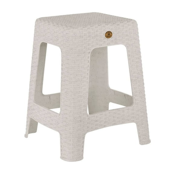 Banco Plásticos La Ardilla Cuadrado color Ivory