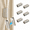 6 Pcs, variant on Magnetic Curtain Clips for Blackout Curtains, No Drill Curtain Magnets to Keep Curtains Closed, Removable Light Blocking Closure Clips for Bedroom, Nursery, Patio & Home Theater