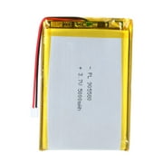 AKZYTUE 3.7V 5000mAh Battery 905580 Lithium Polymer Ion Rechargeable Li-ion Li-Po Battery with 2P PH 2.0mm Pitch Connector