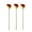 Red, variant on 26 inch Tall Artificial Calla lily Flower Stems (Set of 3)