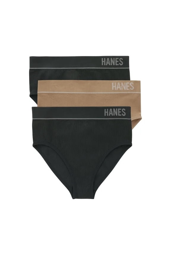 Originals Women's Seamless Rib Bikini Underwear, 3-Pack