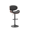 thumbnail image 4 of Taburetes de bar YaFiti, giratorios, 2 unidades, ajustables, de madera curvada, color negro, 4 of 9