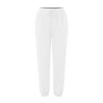 thumbnail image 3 of Fiaer,Women's High Waisted Sweatpants Workout Oversized Active Joggers Baggy Casual Trendy Pants with Pocket White XXXL, 3 of 3