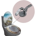 thumbnail image 5 of 1 par de montajes de bisagra de asiento de inodoro de aleación de Zinc con pernos, tornillos y tuercas, tapa de inodoro de ajuste superior, bisagra, pieza de repuesto para inodoro, 5 of 5