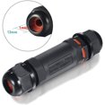 thumbnail image 3 of 3 PCS IP68 Waterproof Junction Box Outdoor Coupler 1mm-13mm (Black, PVC), 3 of 5