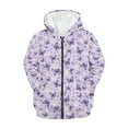 thumbnail image 5 of DISNIMO Butterfly Hoodie Girl Daisy Hoodies Zipper Girls Purple Hoodie Size 8-10 Girls Zip Up Hoodie Jacket Kids Hooded Sweatshirt Boys Hoodies Sweatshirts Jackets Child Hooded Jacket Soft Animal, 5 of 7