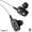 Black, variant on WENXUAN 35mm In-ear Wired Headphones Quad-core Dual Dynamic Bass Stereo Music Earbuds Mic Sports Canceling With Noise Earphone (black)
