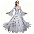 thumbnail image 2 of For Women Zombie Ghost Bride Dress Cosplay Costume Scary Outfit  Halloween Costumes, 2 of 4