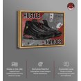 Hustle Iconic Sneakers Canvas Motivational Quotes For Men Print By
