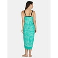 thumbnail image 3 of Time and Tru Women's Print Pareo, One Size, Green Waterfall, 3 of 5
