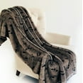 thumbnail image 2 of Plutus Gunmetal Gray Tones Tissavel Faux Fur Luxury Throw Throw 36W x 60L, 2 of 2