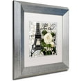 thumbnail image 2 of Trademark Fine Art "Paris Blanc I" Canvas Art by Color Bakery White Matte, Silver Frame, 2 of 4