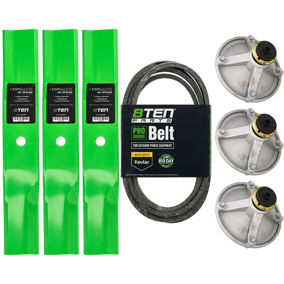 8TEN Deck Spindle Blade Belt Kit for Toro ZX440 80-4341 54-0010-03 44 inch MK1010045