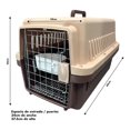 thumbnail image 2 of Transportadora Kennel Para Perros Y Gatos 64 X 46 X 44 marron Grande Giropet Plastic Kennels, 2 of 9