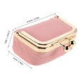 thumbnail image 2 of Mini Travel Jewelry Box: Vintage Portable Ring Organizer With Kiss Lock - Women Small Jewelry Case For Rings Earrings Necklaces And Coins, 2 of 3