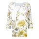 thumbnail image 5 of Fiudx Liquidación de Ofertas Flash Blusa de Manga 3/4 a La Moda para Mujer, Camiseta Estampada, Top Informal, 5 of 5
