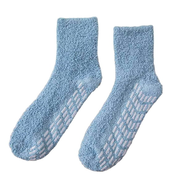 Calcetines de poliéster Qarigey 1 par lavables reutilizables antideslizantes Jean Azul