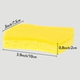 thumbnail image 6 of REGALWOVEN Kitchen Non-Scratch Sponges, Dual Side Sponges for Washing Dishes, Pots and Pans, Cleaning Sponges for Kitchen, Household, Bathroom Yellow 6 Pcs, 6 of 6