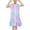 Purple, variant on Coerni Kids Toddler Girl Swim Cover Up Dress Hooded Swimsuit Rainbow Color Bathingsuit Zip-Up 𝐓erry Coverup Summer Pool