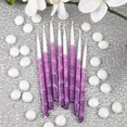 thumbnail image 2 of Zion Judaica Deluxe Chanukah Candles for Girls Set of 45 Premium Decorative Purple Elegance Hanukkah Candles for Menorah, Includes DIY Dreidel, Prayer Card, 2 of 5