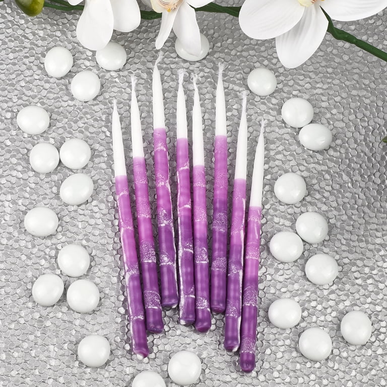 Zion Judaica Purple Hanukkah Candles, 45-Count photo 2
